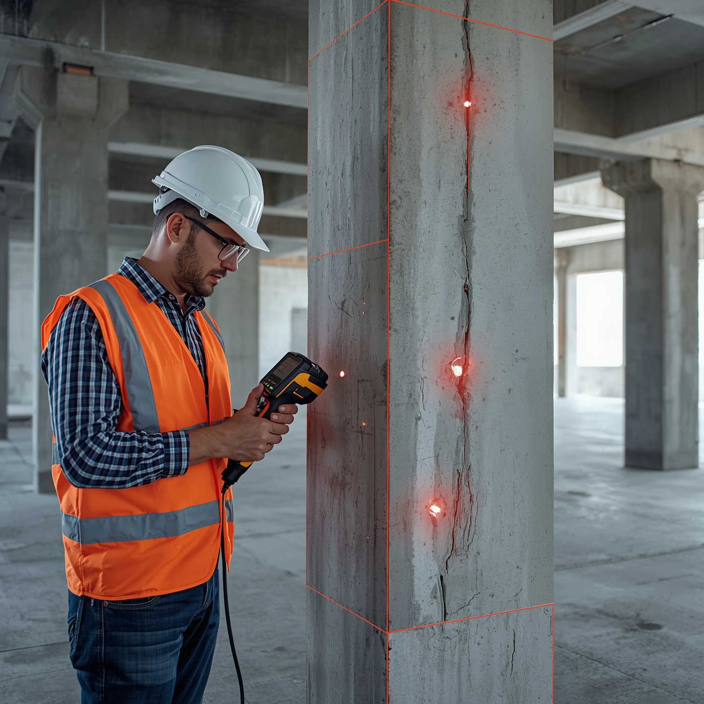 Structural Inspection with NDT Methods - Cracks, Corrosion, and Strength Testing in Chennai